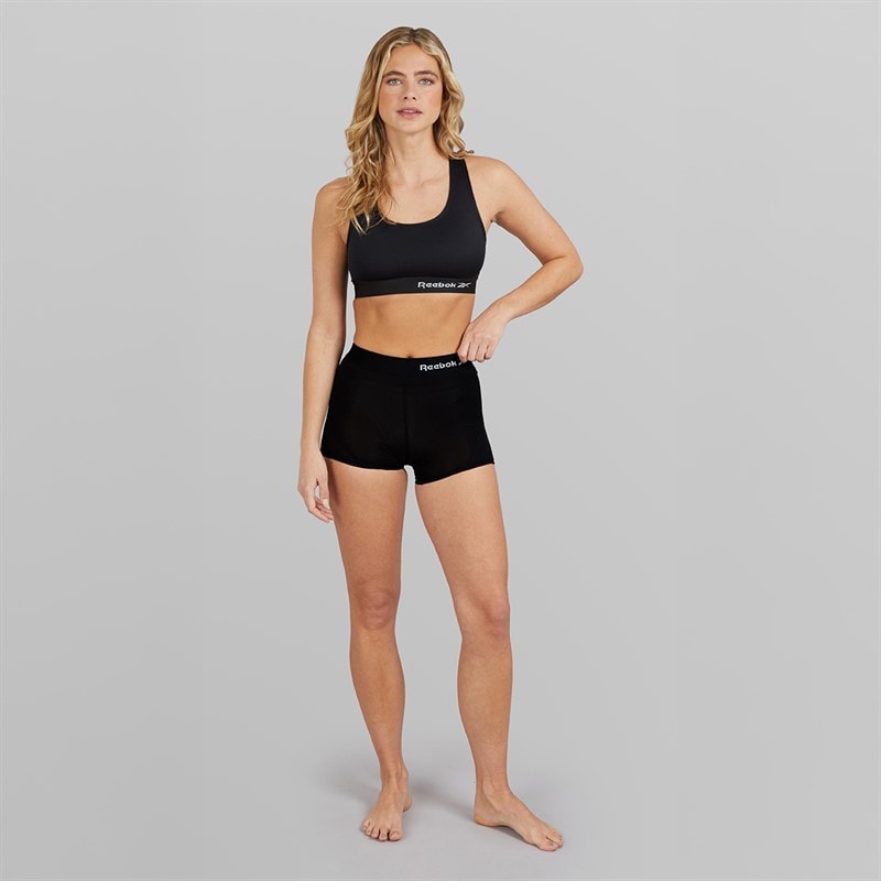 Womens Simone Performance Sports Bra Top Black - Image 3