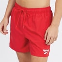Mens Yale Swim Shorts Vector Red