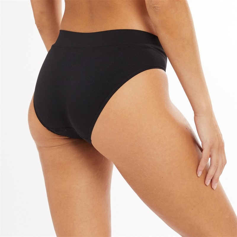 Womens Raina Three Pack Seamless Performance Briefs Black/Black/Black - Image 2