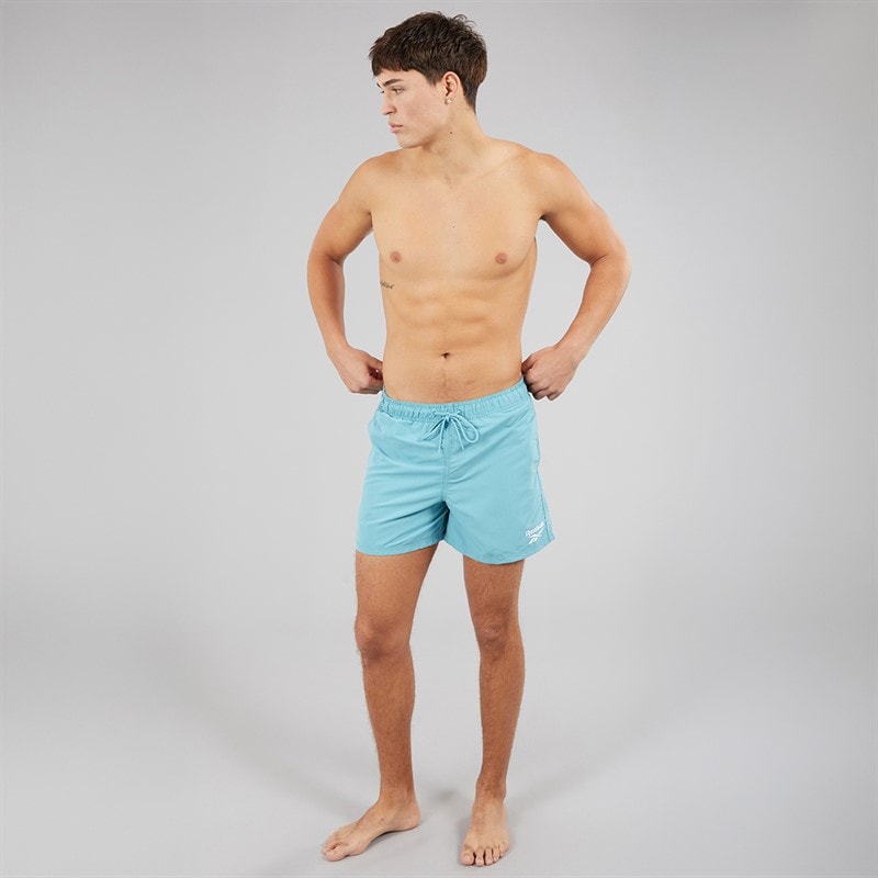 Mens Yale Swim Shorts Warped Blue - Image 4