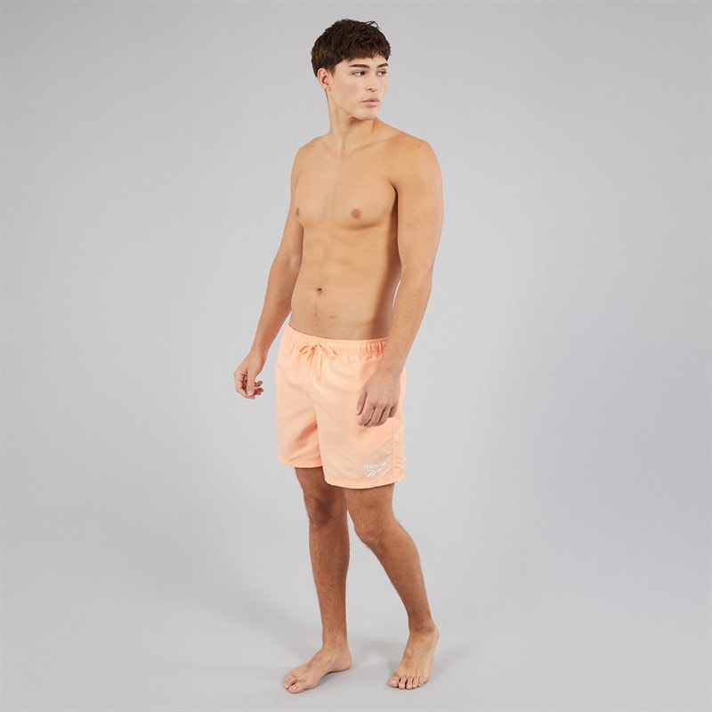 Mens Yale Swim Shorts Peach - Image 4