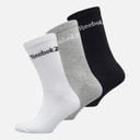 Three Pack Cushioned Crew Socks 03 White/Grey/Black