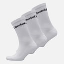 Three Pack Cushioned Crew Socks 01 White