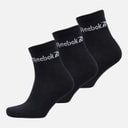 Three Pack Cushioned Quarter Socks 02 Black