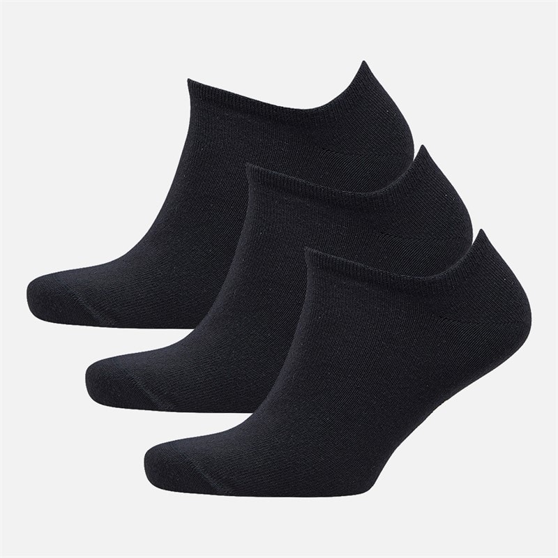 Reebok Three Pack No Show Socks 05 Black/White - Image 1