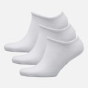 Three Pack No Show Socks 04 White/Black