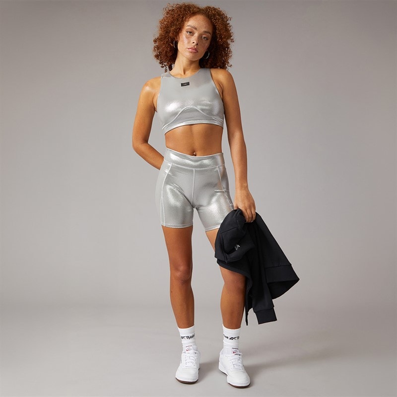 Womens X Angel Collection Lux Contour Light Support Crop Top Chrome Peyer Pantone - Image 4