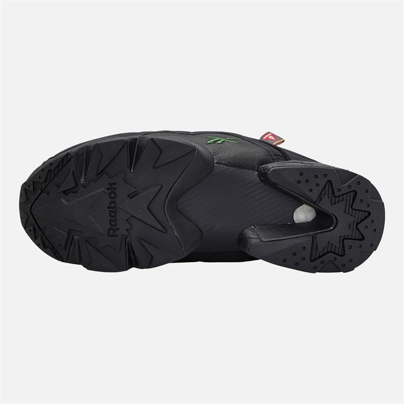 X South2 West8 Instapump Fury Mule Trainers Black/Black/Green - Image 2