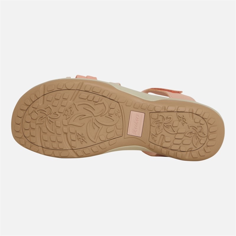 Womens Reggae Slim Takes Two Sandals Coral - Image 3
