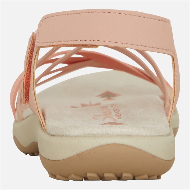 Womens Reggae Slim Takes Two Sandals Coral - Image 4