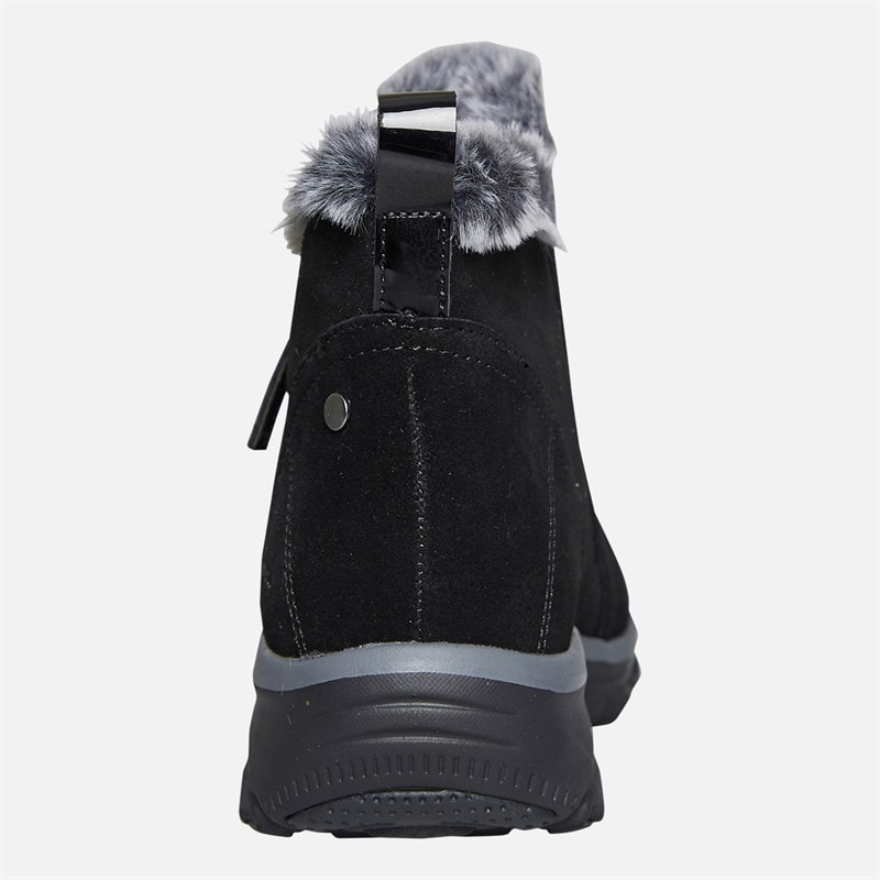 Womens Easy Going High Zip Boots Black - Image 3