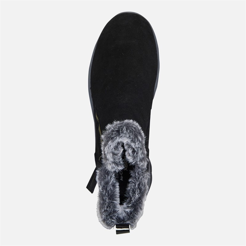 Womens Easy Going High Zip Boots Black - Image 4