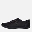 Womens Bobs B Cute Extra Wide Fit Canvas Shoes Black Mono