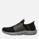 Mens Slip In Ingram Brackett Trainers Black/Grey