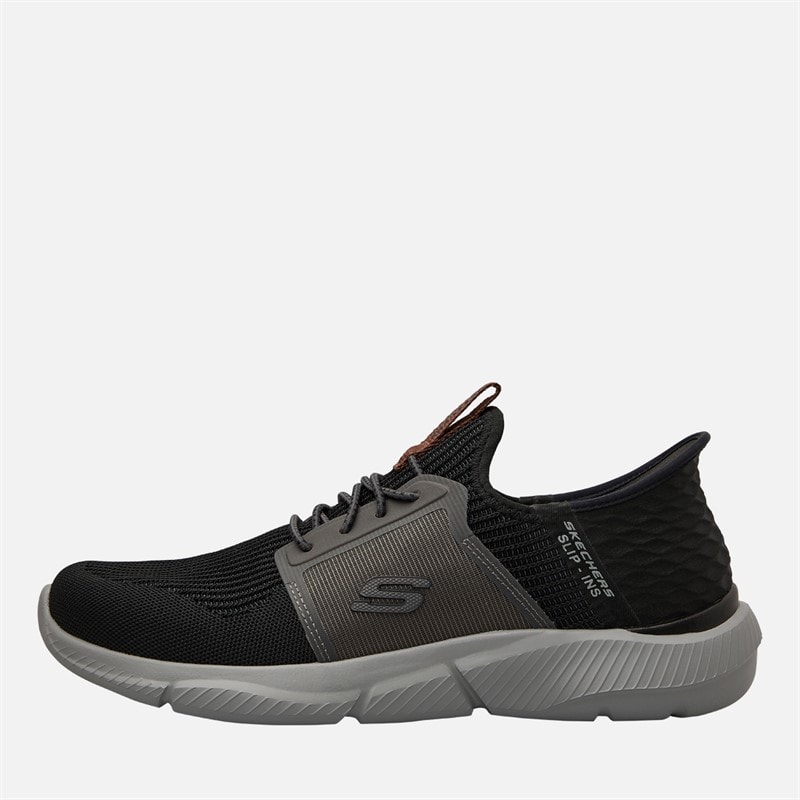 Mens Slip In Ingram Brackett Trainers Black/Grey - Image 1
