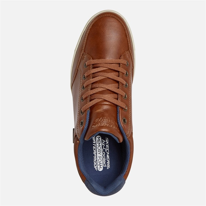 Mens Waterproof Cavell Sparkman Trainers Luggage Brown - Image 4