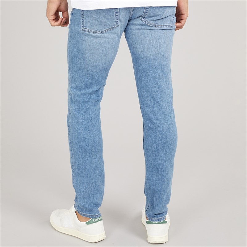 Mens Loom Slim Fit Jeans Medium Blue Denim - Image 2