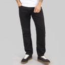 Mens Edge Straight Fit Jeans Black Denim