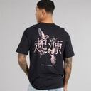 Mens Tristan Relaxed T-Shirt Black/Birds