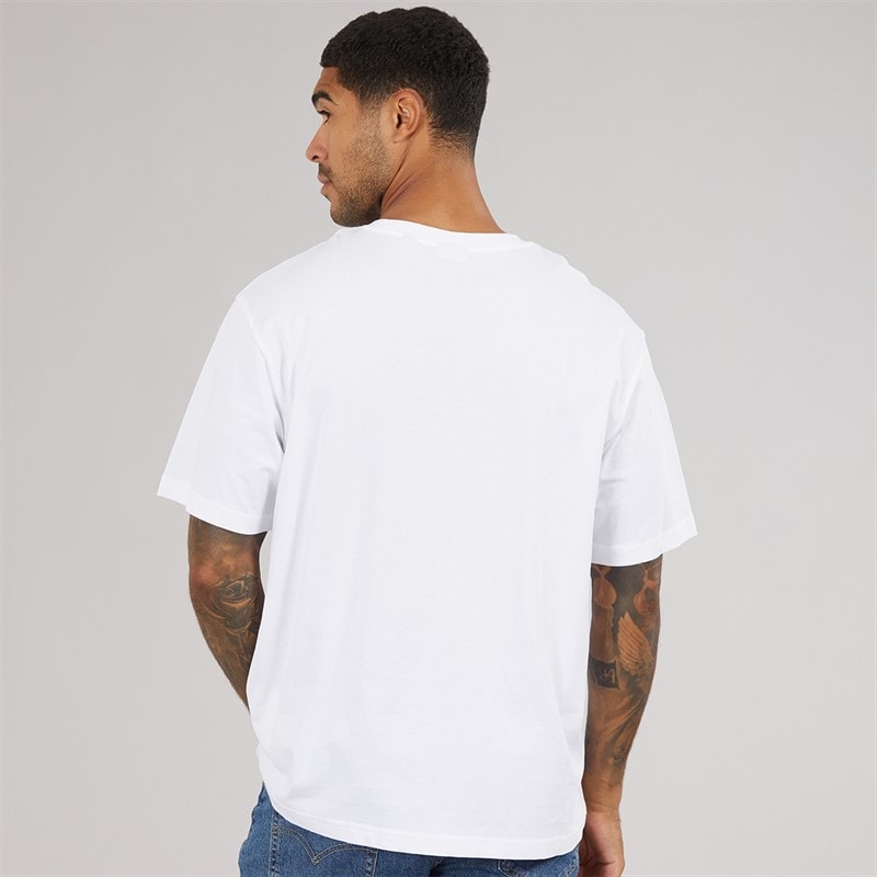 Mens Tristan Relaxed Capri T-Shirt Bright White - Image 2