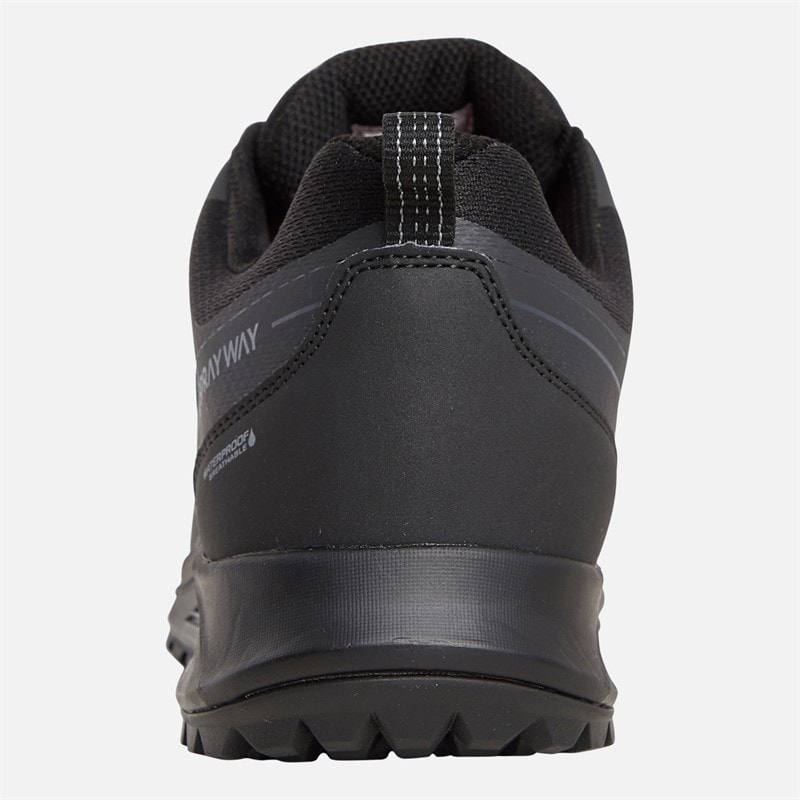 Mens Burbage 2 Low HydroDRY Waterproof Trail Walking Shoes Black - Image 3