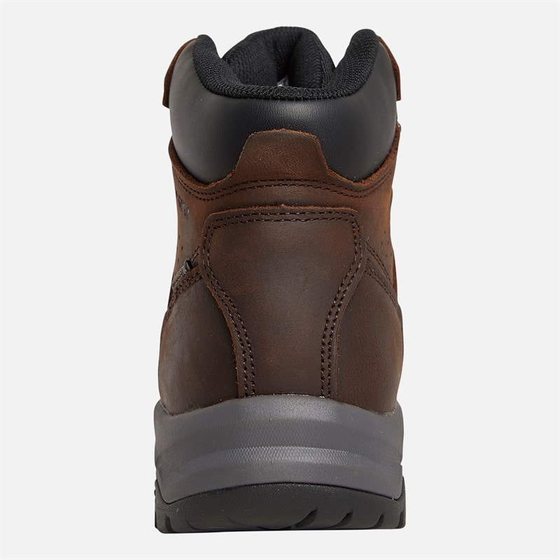 Womens Hordan Nubuck Leather HydroDRY Waterproof Trail Walking Boots Brown - Image 3
