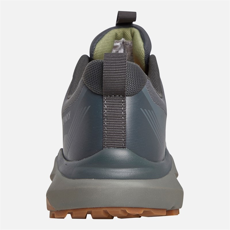 Mens Higger 2 HydroDRY Waterproof Trail Walking Shoes Grey/Dark Shadow - Image 3