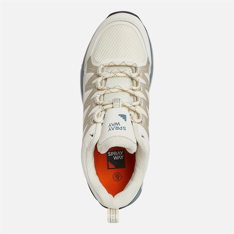 Womens Burbage 2 Low HydroDRY Waterproof Walking Shoes Vanilla/Silver Birch - Image 4