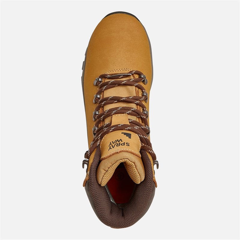 Womens Hordan Nubuck Leather HydroDRY Waterproof Trail Walking Boots Honey - Image 4