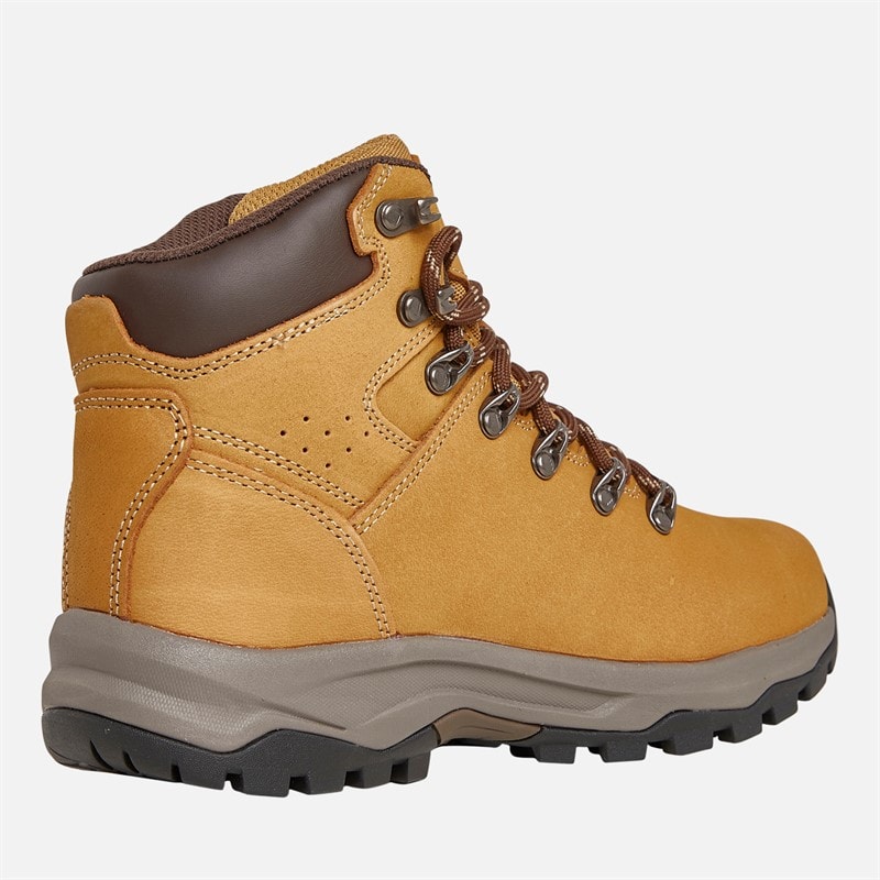 Womens Hordan Nubuck Leather HydroDRY Waterproof Trail Walking Boots Honey - Image 5