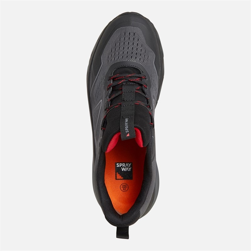 Mens Higger 2 HydroDRY Waterproof Trail Walking Shoes Black - Image 4