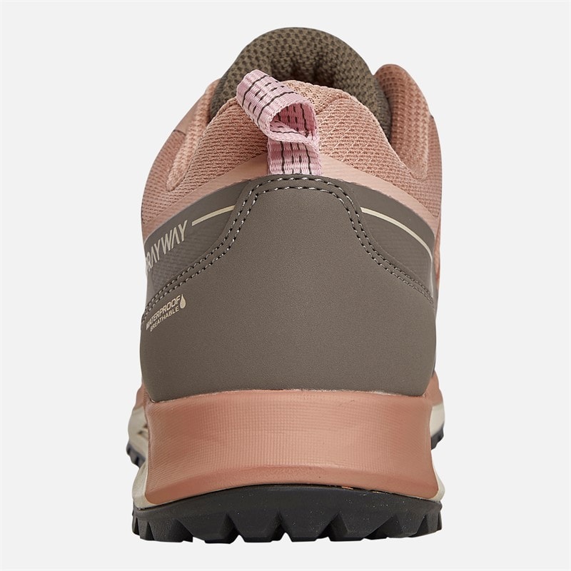 Womens Burbage 2 Low HydroDRY Waterproof Walking Shoes Rose/Major Brown - Image 3