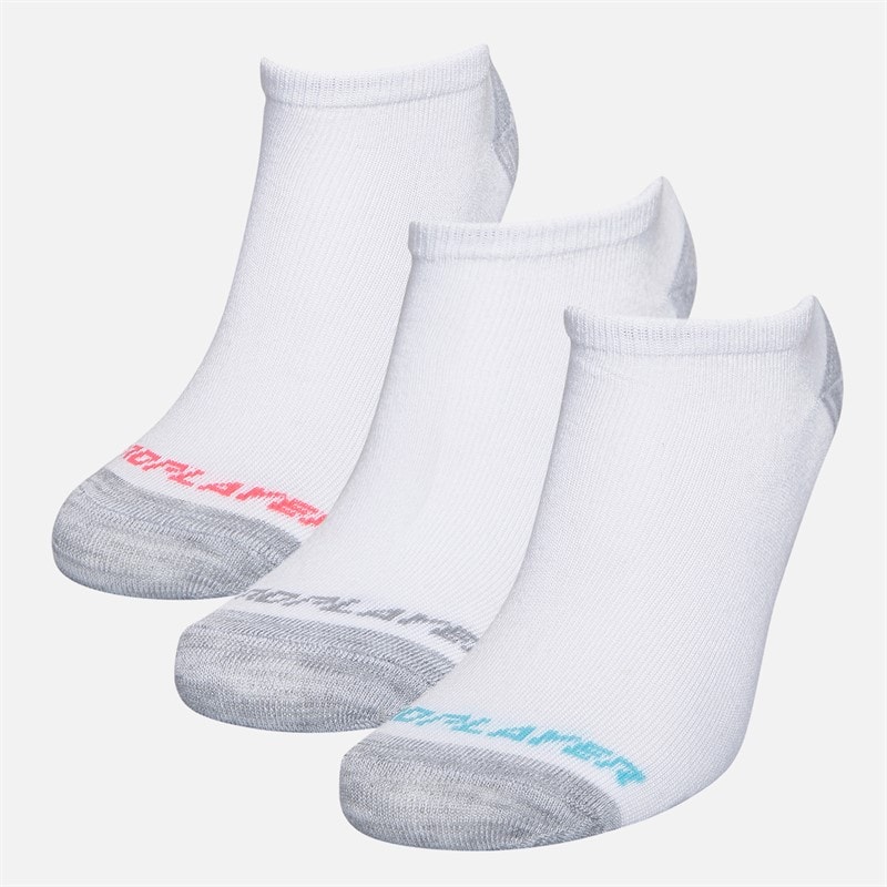 Womens Twelve Pack No Show Socks White/Bright - Image 2