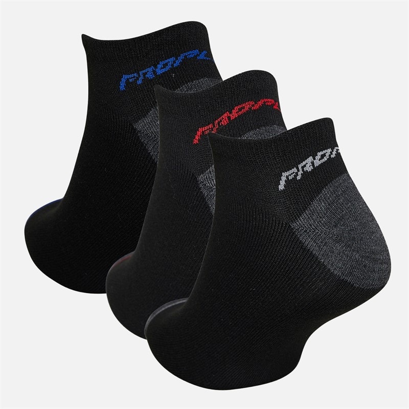 Mens Twelve Pack No Show Socks Black/Red - Image 2