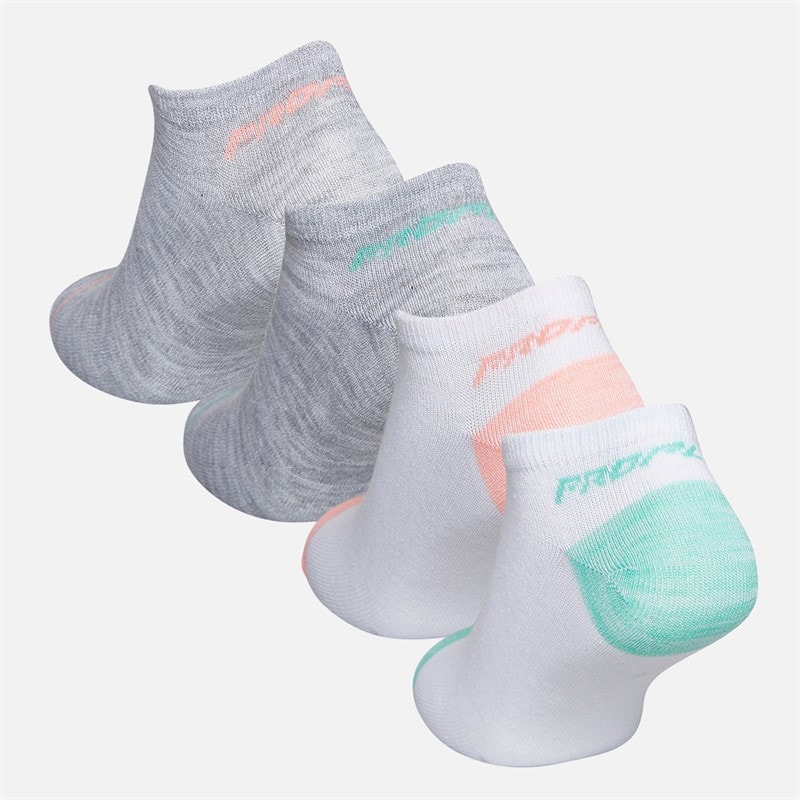 Womens Twelve Pack No Show Socks White/Multi - Image 2