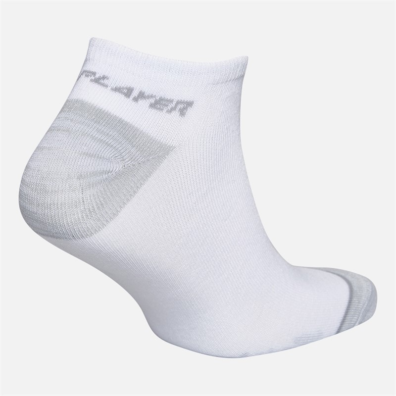 Mens Twelve Pack No Show Socks White/Grey - Image 3