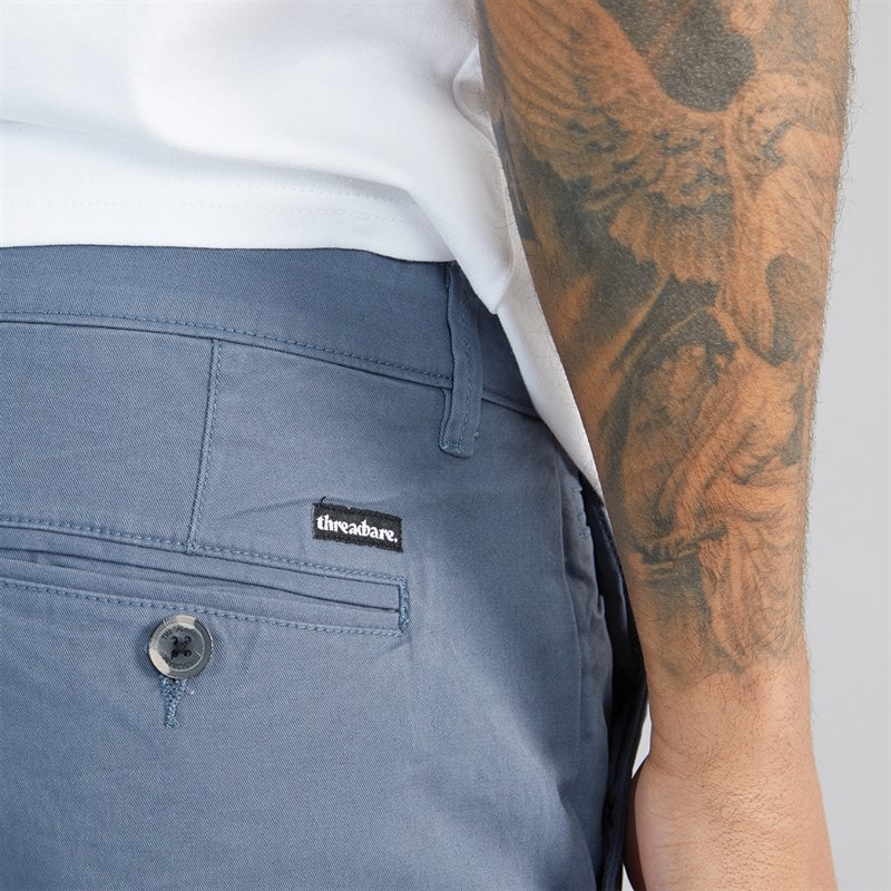 Mens Wests Chino Shorts Misty Blue - Image 3