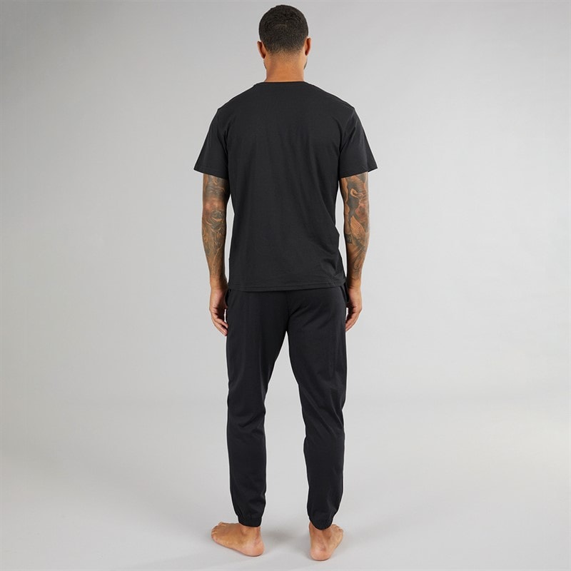 Mens Elt Pyjama Set Black - Image 2