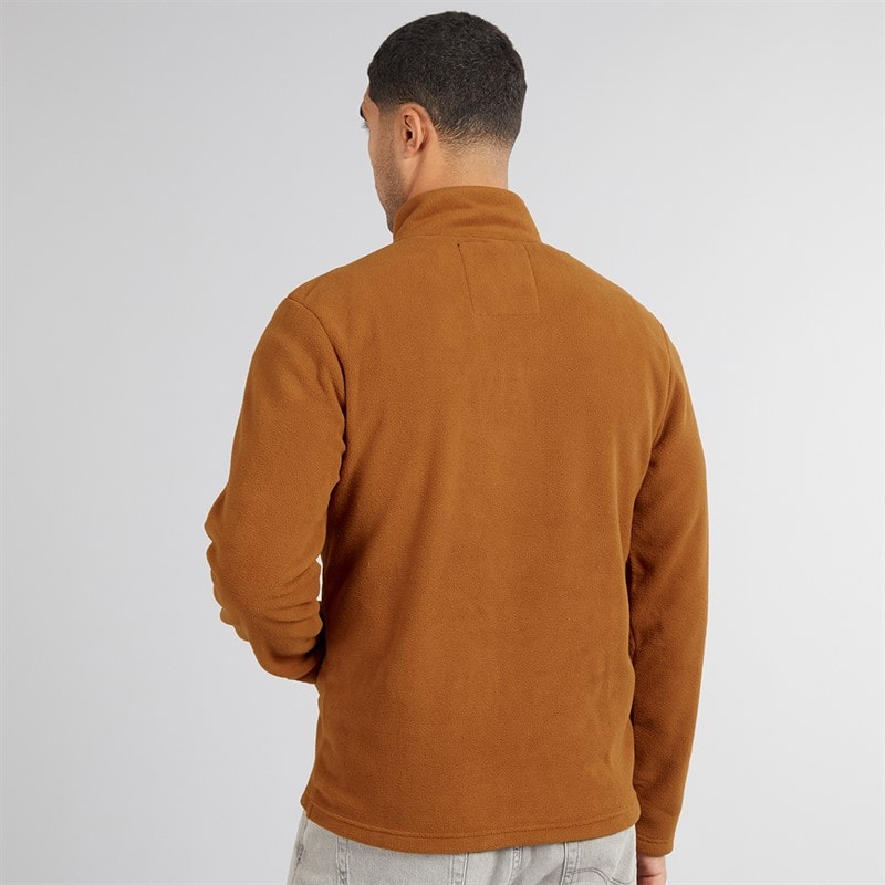 Mens Blade 1/4 Zip Fleece Rust - Image 2