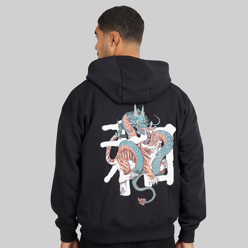 Mens Chiba Hoodie Black - Image 3
