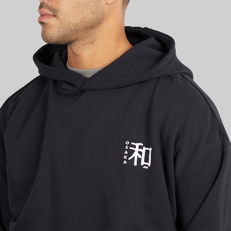 Mens Chiba Hoodie Black - Image 5