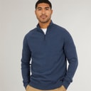 Mens Jenning 1/4 Zip Jumper Denim