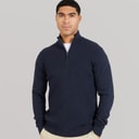 Mens Whitney 1/4 Zip Jumper Navy