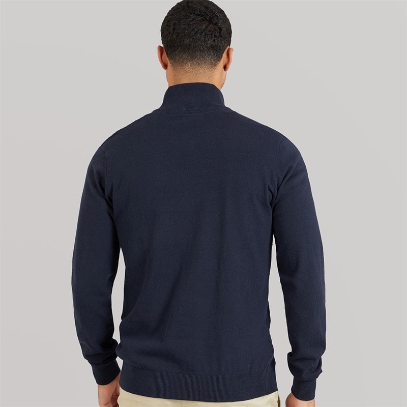 Mens Whitney 1/4 Zip Jumper Navy - Image 2