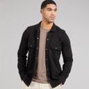 Mens Relay Long Sleeve Shacket Black