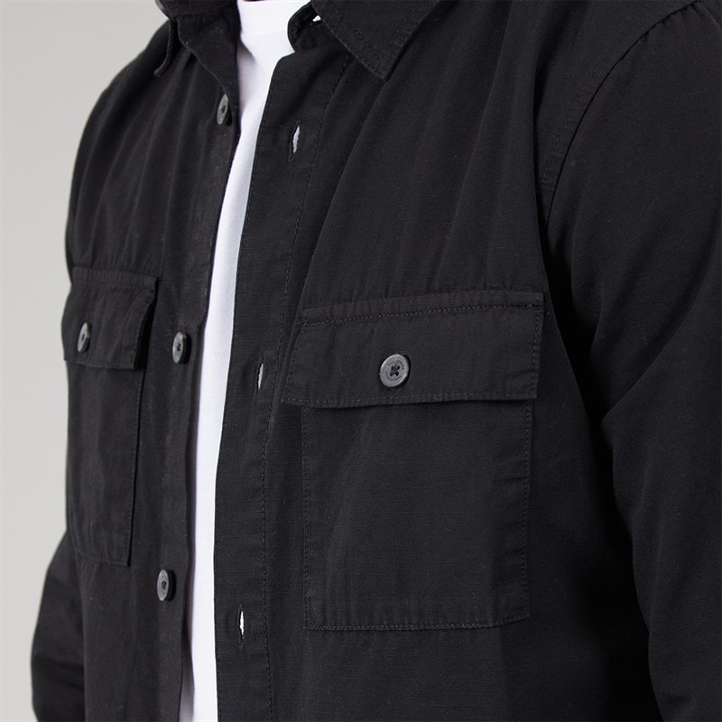 Mens Mini Shacket Black - Image 3