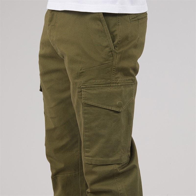 Mens Battle Drill Cargo Trousers Khaki - Image 3