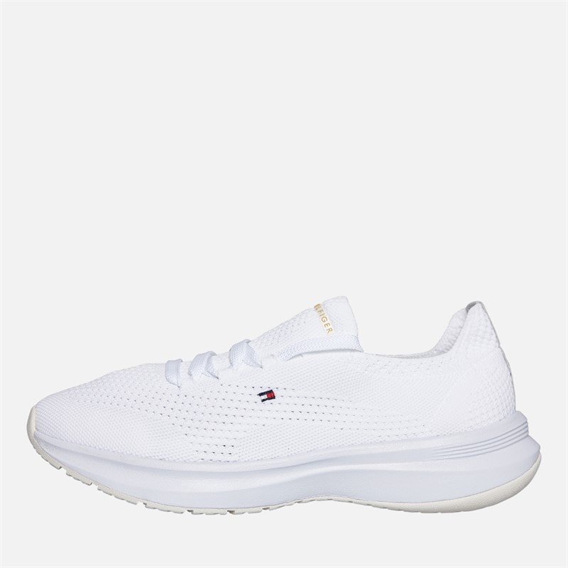 Tommy Hilfiger Womens Knit Runner Trainers White