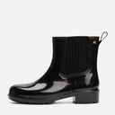 Womens Glossy Wellies Black
