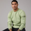 Mens Sleeve Badge Sweatshirt Earth Sage